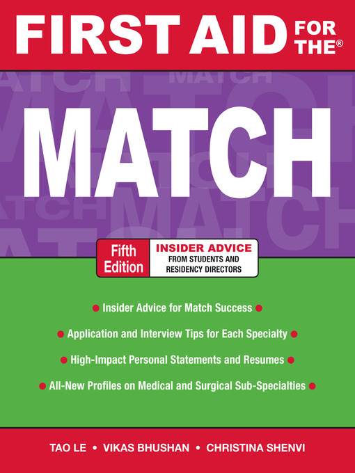 Title details for First Aid for the Match by Tao Le - Available